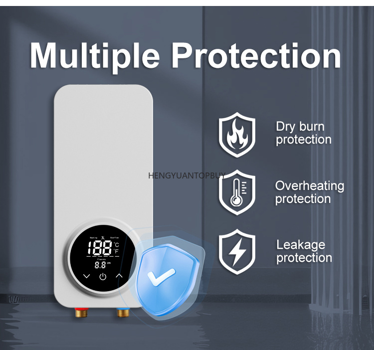 เครื่องทำน้ำอุ่นไฟฟ้าแบบทันทีข - Home Bathroom Geyser บทวิจารณ์และราคา
