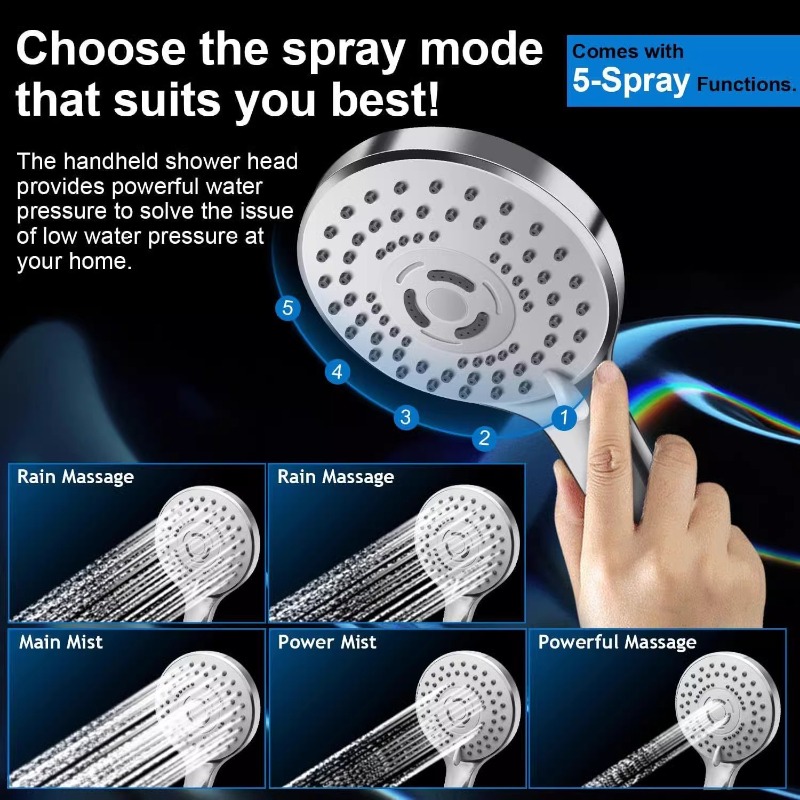 ชุดฝักบัวเรนชาวเวอร์สแตนเลสพร้ - Shower Head Rain บทวิจารณ์และราคา