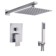 ชุดก๊อกน้ำฝักบัว LED สีดำด้าน  - Shower Head Rain บทวิจารณ์และราคา