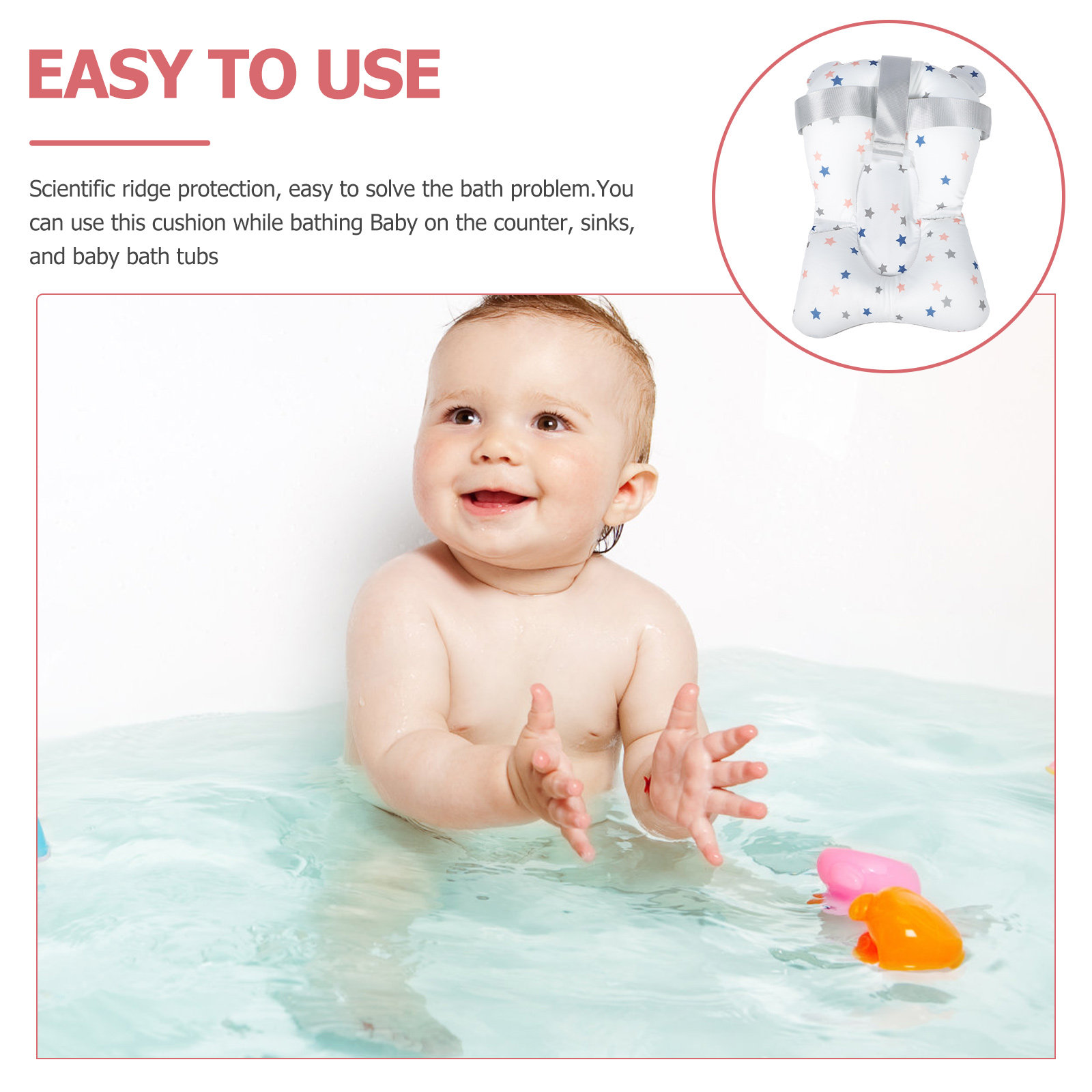 แผ่นรองอาบน้ำสำหรับเด็ก 1 ชิ้น - Non Slip Bath Mat บทวิจารณ์และราคา