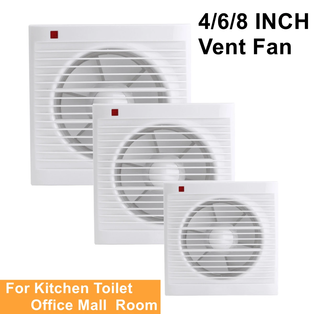 พัดลมดูดอากาศแบบเงียบ ขนาด 4 น - Home Bathroom Window บทวิจารณ์และราคา