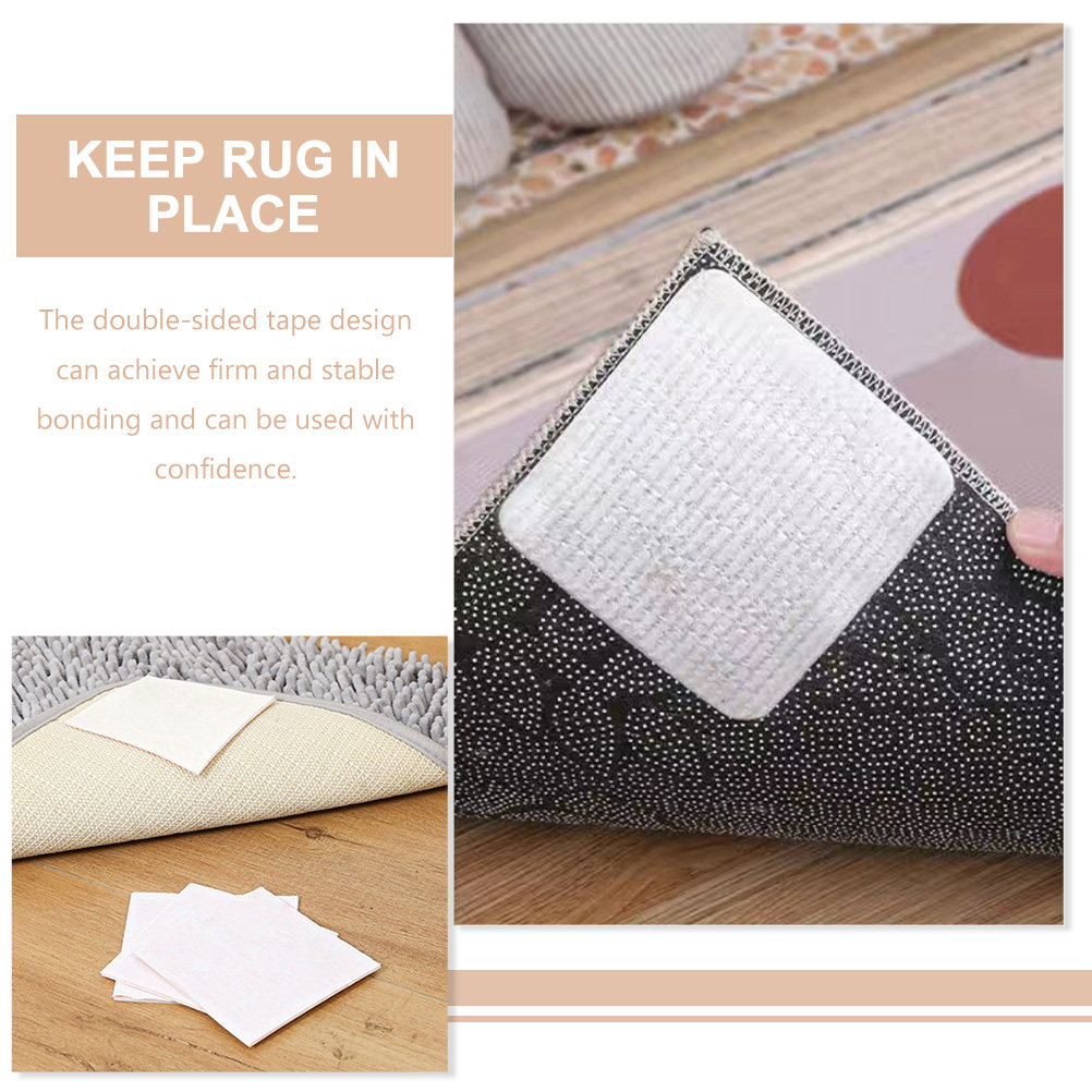 เทปกาวติดพรมกันลื่น 4 ชิ้น ใช้ - Home Bathroom Rugs บทวิจารณ์และราคา