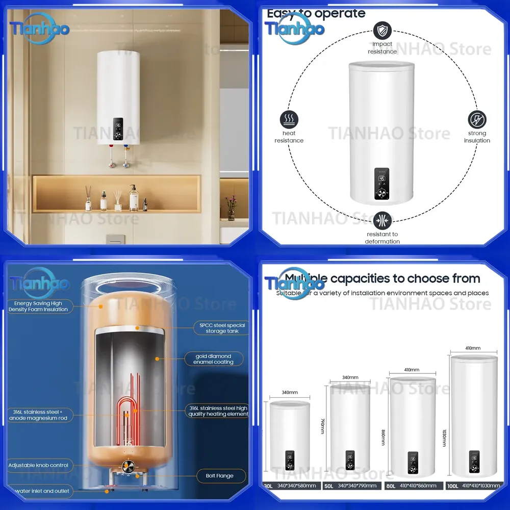 เครื่องทำน้ำอุ่นไฟฟ้าขนาด 30 ล - Home Bathroom Geyser บทวิจารณ์และราคา