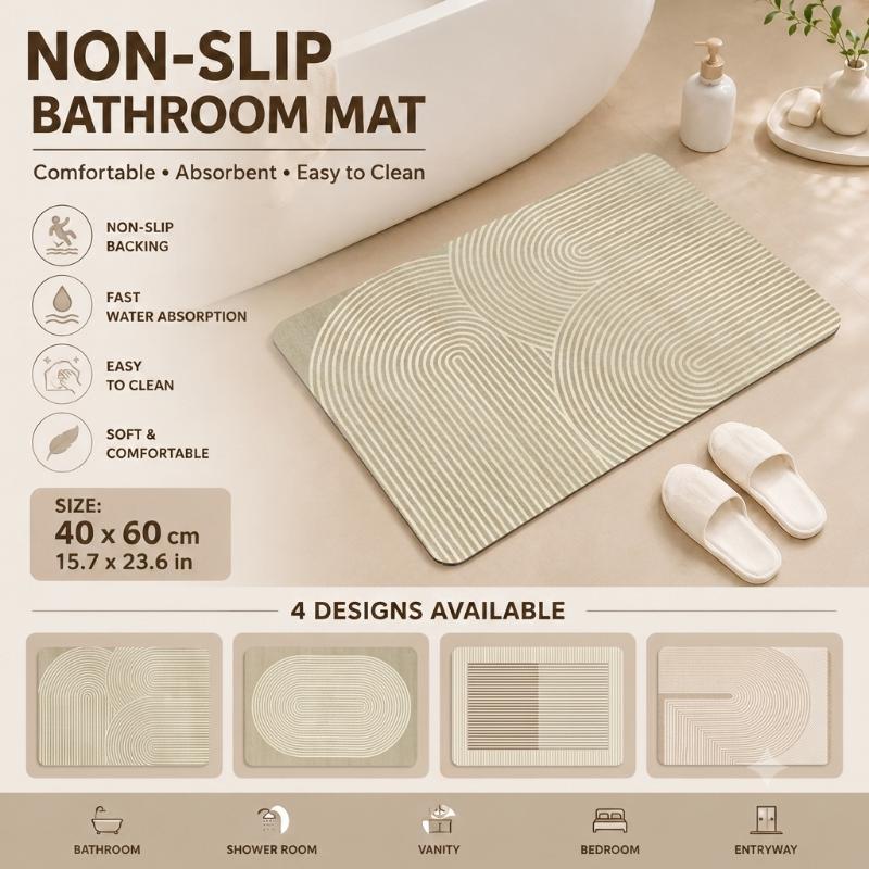 แผ่นรองพื้นอาบน้ำไดอะโตไมต์ แห - Non Slip Bath Mat บทวิจารณ์และราคา